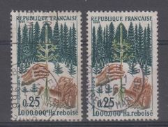 FRANCE - 1460 Obli (varietée Tige Blanche + Normal) - Used Stamps