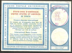 Etats-Unis  USA Coupon Réponse International - Validité Monde Délivré Le JAN - 24 - 1972 - Trés Bon état Neuf - Otros & Sin Clasificación