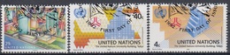 UNITED NATIONS New York 637-639,used - Usados