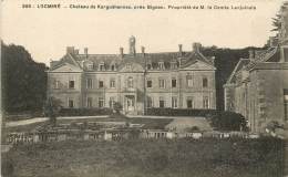 LOCMINE LE CHATEAU DE KERGUEHENNEC PROPRIETE DE MR LE COMTE LANJUINAIS - Locmine