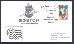 USA 1994 Cover: Football Soccer Fussball Calcio FIFA World Cup Mundial Boston Cancellation - 1994 – États-Unis