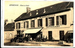 AJ 467 / C P A    - EPERNON  (28)   HOTEL  RESTAURANT DE LA MADELEINE - Epernon