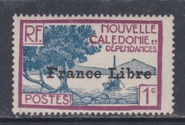 Nlle Calédonie N° 195 X  Partie De Série, 1 C. Surchargé "France Libre" Trace De Charnière Sinon TB - Ungebraucht