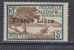 Nlle Calédonie N° 199 X  Partie De Série, 5 C. Surchargé "France Libre" Trace De Charnière Sinon TB - Ungebraucht