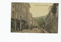 SAINT PONS GRANDE RUE (COMMERCES ET PETITE ANIMATION) 1916 - Saint-Pons-de-Thomières