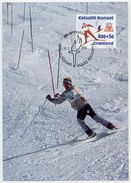 GREENLAND 1994 Winter Olympic Games On Maximum Card.  Michel 243 - Maximum Cards