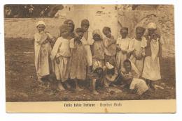 NELLA LIBIA ITALIANA - BAMBINI ARABI 1915  VIAGGIATA FP - Libya