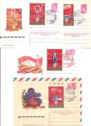 1977. USSR/Russia, 60y Of October Revolution, 4 Postal Covers With Special Postmark - Brieven En Documenten