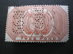 ORANJE , Firmenlochung,perfin - Orange Free State (1868-1909)