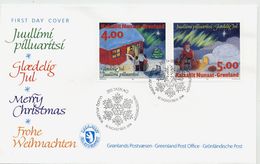 GREENLAND 1994 Christmas On FDC.  Michel 254-55 - FDC