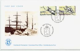 GREENLAND 1994 Ships' Figureheads On FDC.  Michel 252-53 - FDC