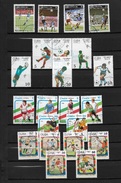 CUBA 4 SERIES COMPLETES THEME FOOT-BALL  1982 1986 1989 1990 - Collections, Lots & Series