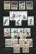 CUBA 4 SERIES COMPLETES THEME FOOT-BALL  1982 1986 1989 1990 - Collections, Lots & Séries