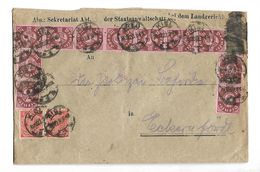 LETTRE  DE SEVICE DU   20 / 12 / 1922 - Dienstmarken