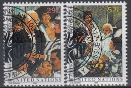 UNITED NATIONS New York 642-643,used - Gebruikt