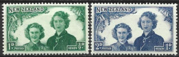 New Zealand 1944. Scott #B24-5 (MNH) Pricesses Margaret Rose And Elizabeth  *Complete Set* - Ungebraucht