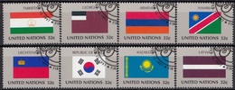 UNITED NATIONS New York 722-729,used,flags - Gebruikt
