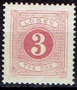 SWEDEN  # FROM 1877-82  TK: 13 Pink * - Postage Due