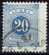 SWEDEN  # FROM 1877   TK: 13  Dark Blue - Portomarken
