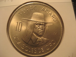 10 Soles De Oro 1974 Good Condition PERU Coin - Perú