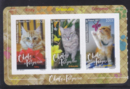 French Polynesia 2017 Cat MNH 3V Self-sticker ** - Unused Stamps