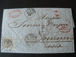 1853  COMMERCIAL LETTER FROM ITALY TO FRANCE WITH POSTAGESTAMP OF  8 BAJ ..//..8 BAJ SI LETTERA COMMERCIALE X FRANCIA - ...-1929 Voorfilatelie