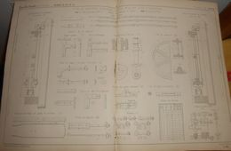 Plan De Types De Barrières Roulantes. 1857. - Obras Públicas