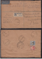 Malaya  1950  KG VI Franking  MALACCA  Registered Cover To India #  04891  D    Inde Indien - Malacca