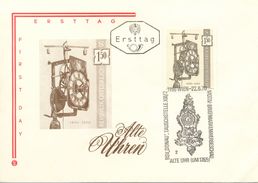 Pendule FDC 1970 Autriche Yvert 1157 - Horlogerie