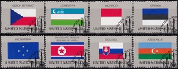 UNITED NATIONS New York 756-763,used,flags - Gebruikt