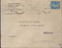 Lettre Flamme Krag Paris 32 -7 III 25 " -Utilisez La Poste--Aérienne--se Renseigner Dans--les Bureaux De Poste" - 1927-1959 Cartas & Documentos