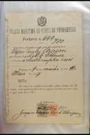 1907-8 BERTHING & EMBARKATION DOCUMENTS Record Of Docking At The Port Of Pernambuco, Brazil, By The British Ship "Aragon - Altri & Non Classificati