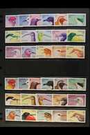 BIRDS ON STAMPS. Tuvalu 1988 Birds Set Complete (SG 502/17) Both As An IMPERFORATE PROOF SET And Also A PERFORATED SET W - Ohne Zuordnung