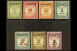 FRENCH POSTAGE DUE 1931-32 Complete Set, SG FD 32/38 Or Yvert 9/15, Fine Mint, The 60c With Fault, But Mostly Very Fine  - Altri & Non Classificati