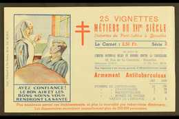 1949 2.50f Complete Anti-tuberculosis Booklet Containing A Se-tenant Pane Of 25 Different Labels, Never Hinged Mint, Sca - Other & Unclassified