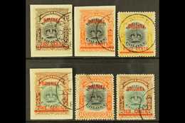 1906 Overprinted 2c On 3c, 2c On 8c, 4c On 12c, 5c On 16c, 8c And 10c On 16c, Between SG 12/18, Fine Cds Used. (6) For M - Brunei (...-1984)