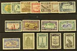 1935 National Olympic Games Complete Set (Scott 421/36, SG461/76), Fine Mint, Very Fresh & Attractive. (16 Stamps) For M - Colombie