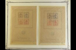 FINSTERWALDE 1946 Reconstruction Miniature Sheet (small Coat Of Arms), Michel Block 1, Both Never Hinged Mint And Very F - Altri & Non Classificati