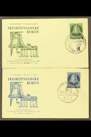 1953 10pf Green & 30pf Blue Freedom Bell (Michel 102 & 104), Very Fine Used On Illustrated Unaddressed First Day Covers, - Other & Unclassified