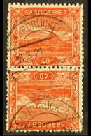 1921 (Feb-Apr) 40pf Scarlet TETE-BECHE PAIR, SG 58a (Michel 59A Kdr III), Very Fine Used, Cat £225. For More Images, Ple - Sonstige & Ohne Zuordnung