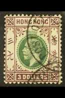 1912-21 $3 Green And Purple, SG 114, Fine Used With Good Colour. For More Images, Please Visit Http://www.sandafayre.com - Other & Unclassified