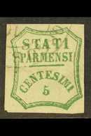 PARMA 1859 5c Blue Green, Provisional Govt, Sass 12, Fine Used With Good Clear Margins All Round And Neat Part Borgo S.  - Unclassified
