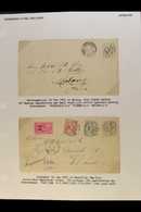 POSTAL STATIONERY ENVELOPES 1876-1950 Interesting Mint & Used Collection Nicely Written Up On Exhibition Pages, Inc Rang - Sonstige & Ohne Zuordnung