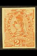1882-1900 IMPERF COLOUR PROOF For The 2½d Sideface Issue Printed In Red On Ungummed Watermarked Paper, Attractive. For M - Other & Unclassified