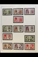 1948 Anti-TB Stamp+label Se-tenant Pairs Complete Sets With Various Labels, Michel 511/14 Zf, Very Fine Cds Used, Compri - Other & Unclassified