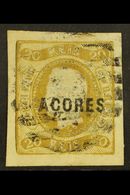 AZORES 1868-70 20r Bistre Imperf With 4 Large Margins, SG 3, Very Fine Used For More Images, Please Visit Http://www.san - Altri & Non Classificati