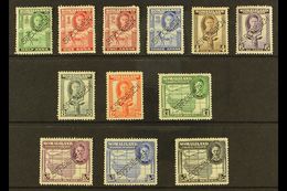 1942 Geo VI "full Face" Set Complete, Perforated "Specimen", SG 105s/15s, Very Fine Mint. (12 Stamps) For More Images, P - Somaliland (Protettorato ...-1959)