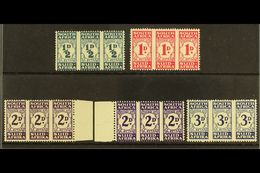 POSTAGE DUE 1943-4 Bantams Set Plus 2d Bright Violet Shade, SG D30/3, Never Hinged Mint (5). For More Images, Please Vis - Ohne Zuordnung