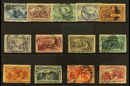1893 Columbian Expo Set Complete To $2, Scott 230/242, Used, Some With Faults E.g. 15c And 50c With Straight Edges, 30c  - Sonstige & Ohne Zuordnung