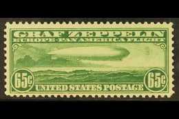 1930 AIRMAILS - 1930 65c Green, Graf Zeppelin Issue, Scott C13, Never Hinged Mint. For More Images, Please Visit Http:// - Altri & Non Classificati